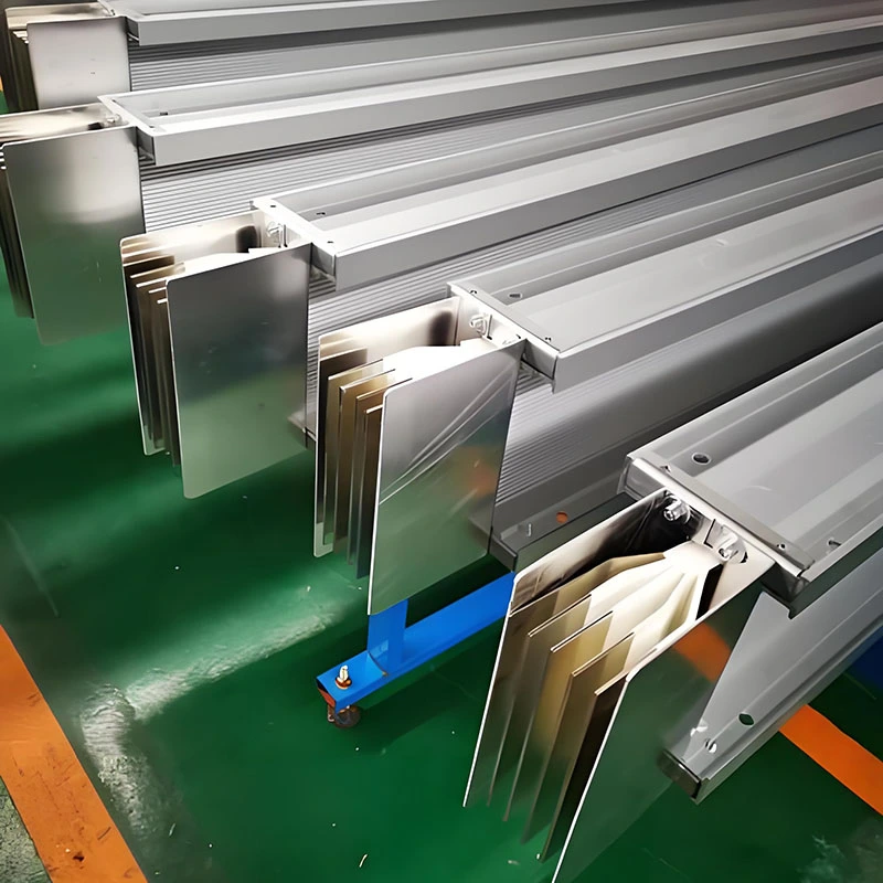 Aluminiumlegering ingesloten busbaan